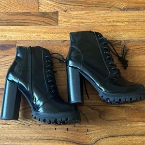 Jeffery Campbell Legion Black combat boot